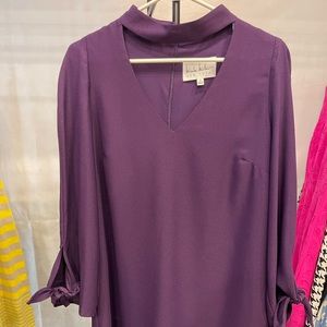 Purple silky lined dress